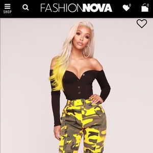 Fashion Nova off shoulder bodysuit